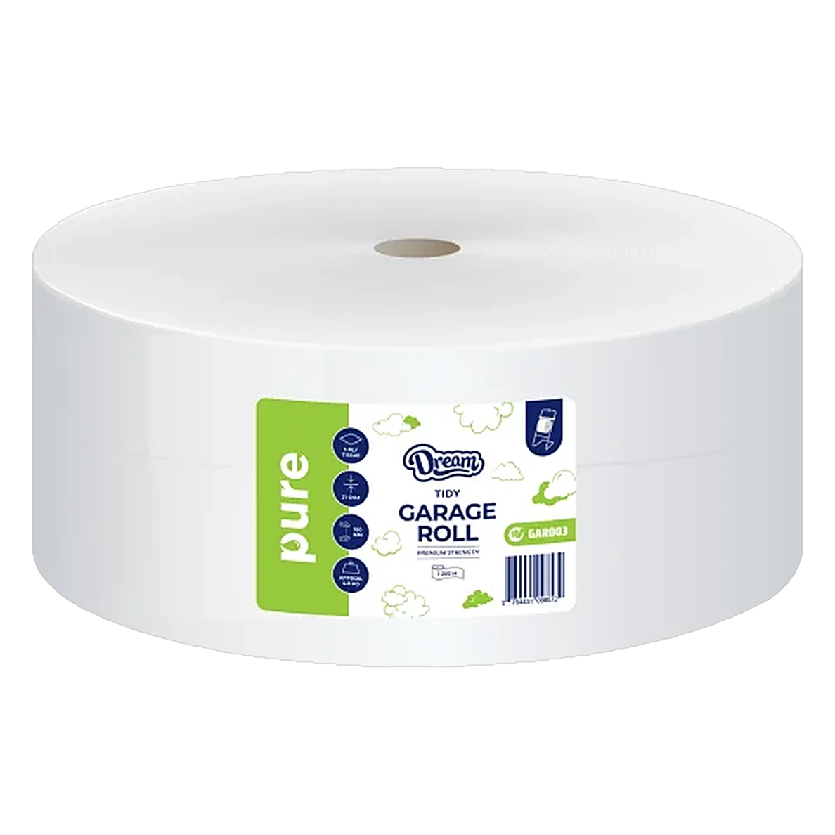 Jumbo Roll (Garage Roll) white